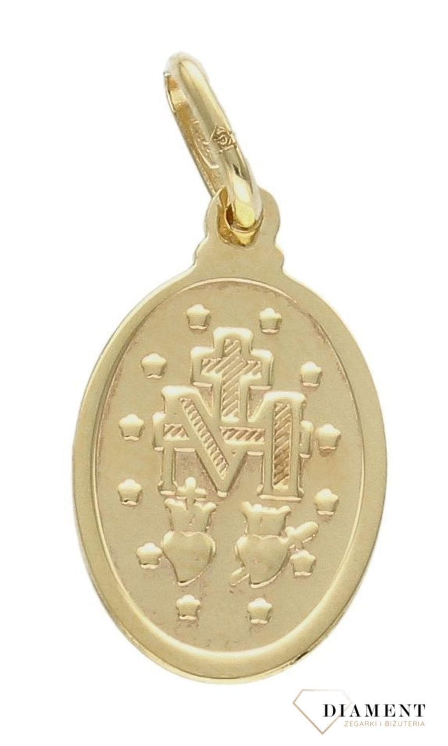 Złota zawieszka 375 'Cudowny Medalik' Maryja Niepokalana ZA 1533A 375mm (2).jpg